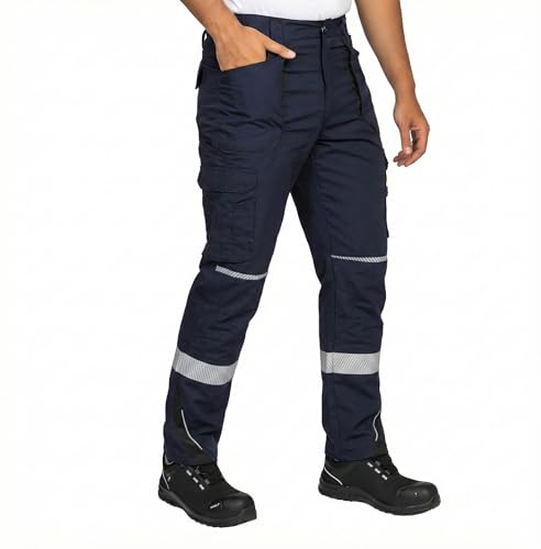 BWOLF Drift Arbeitshosen Männer Arbeitshose Herren Arbeitshosen Cargo Arbeitskleidung Männer Ripstop Stoff mit vielen Taschen (DE/NL/SE/PL, Alphanumerisch, 3XL, Regular, Regular, Ref Blau) – Bild 2