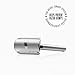 Bevel Safety Razor with Brass Weighted Handle and 10 Double Edge Safety Blade Refills, Single Blade Razor for Men, Designed for Coarse Hair to Prevent Razor Bumps - Silver (Packaging May Vary)