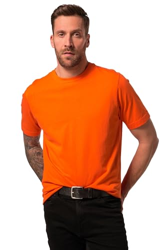 JP 1880 Herren große Größen Übergrößen Menswear L-8XL T-Shirt, Basic, Rundhals, gekämmte Baumwolle orange 8XL 702558650-8XL