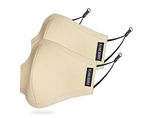 Image of FLYING BERRY Comfortable Anti Pollution Multi Layers Washable Linen Face Mask