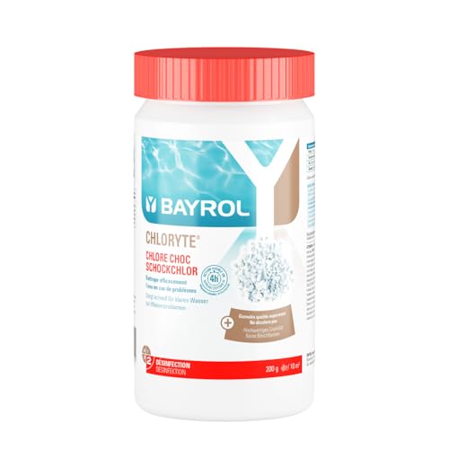 BAYROL Chloryte® 1 kg - Hypochlorite de Calcium - Chlore Non Stabilisé Piscine - Chlore sans Stabilisant - Traitement Choc et Entretien