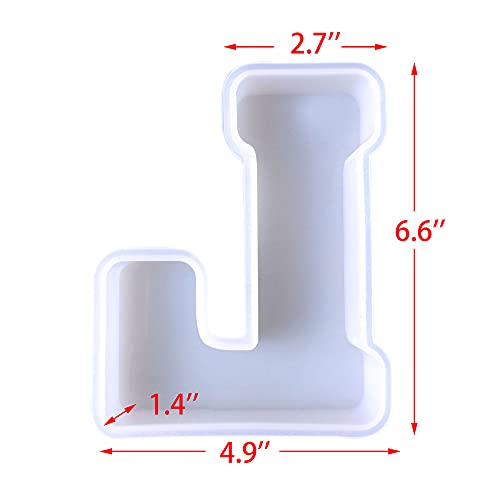 ESEDAGE 26-Piece Alphabet Silicone Letter Molds #TOP2