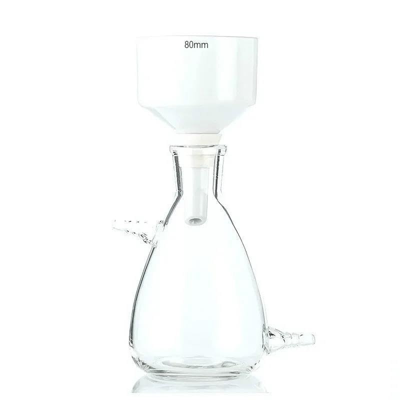 Embudo de porcelana de 80 mm, embudo de filtración al vacío de cerámica