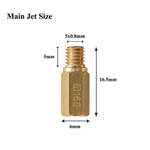 Terberl 30 Pieces Carburetor Main Jet Kit,10Pcs Slow Pilot Jets And 20Pcs Carburetor Main Jets For Pwk Keihin Oko Cvk Koso Pe Pwm #TOP5