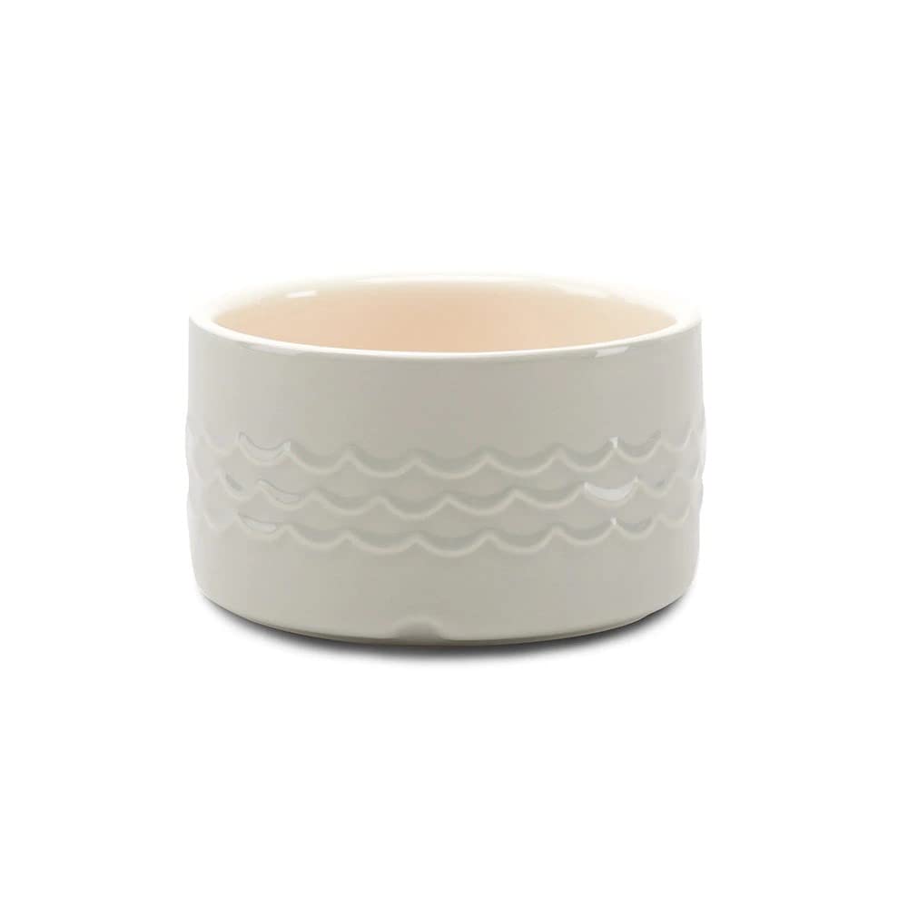 Scruffs Scruffs Icon Stoneware Dog Water Bowl 15 cm x 15 cm x 9 cm Light Grey