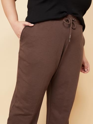 Image of Max Plus Size Women Solid Athleisure Track Pants, Regular Fit