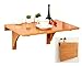 Rieto Mesa Abatible Pared Escritorio Plegable Pared Natural,Mesa Plegable Balcon,Mesa Cocina Plegable Pared de bambú,Portátil,para Cocina Comedor Dormitorio,60x40cm 70x45cm 80x45cm 80x55cm 100x45cm