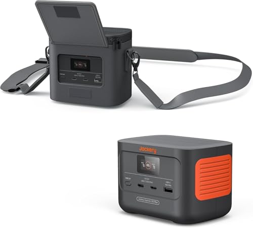 Jackery Explorer 100 Plus Power Station with Mini Carrying Bag, 99Wh LiFePO4 Battery Power Bank, 3-Port 128W Portable Charger, PD 3.0 Fast Charge for Laptop, Phone, Tablet(Renewed)