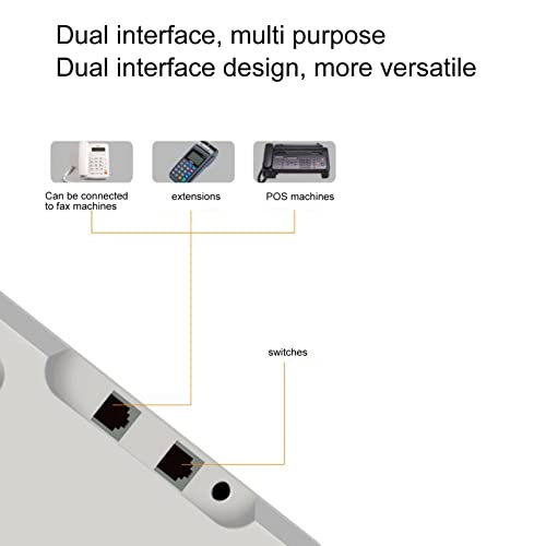 Téléphone filaire à gros boutons LCD réglable fixe pour senior - 5