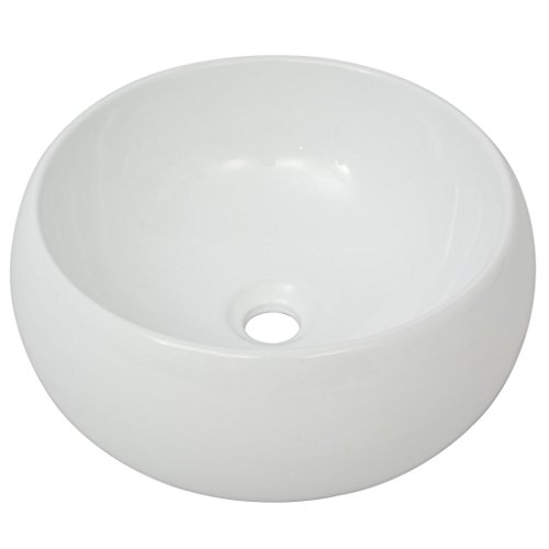 Festnight-Lavabo-Redondo-Color-de-Blanco-Material-de-Ceramica-40×16-cm