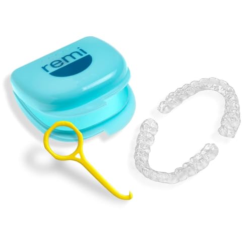 Remi Custom Night Guard(s) at-Home Two Dental Grade Moldable Mouth Guard (Top & Bottom Set) Mouth Guard for Grinding Teeth At Night, Bruxism, & TMJ Relief (2 Night Guards for Teeth Grinding)