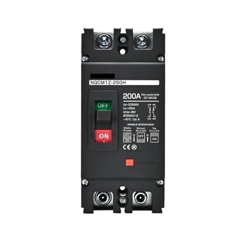Disjoncteur MCCB CC 250A batterie solaire photovoltaïque interrupteur protection 36V 600V