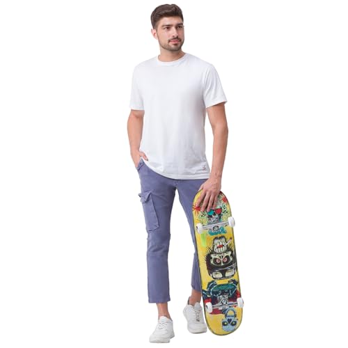 Image of Spykar Men's Mid Rise Regular Fit Cotton Pant (8907966888326P)