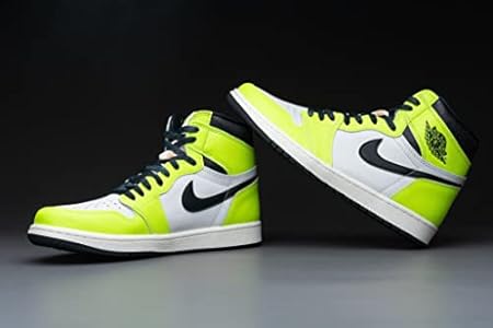 NIKE AIR JORDAN 1 RETRO HIGH OG VOLT 箱無し Nike Tênis masculino Air Jordan 1 Retro High OG, Black Volt Black