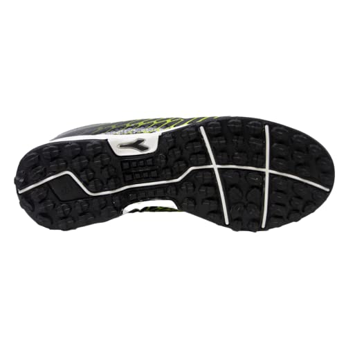Diadora Cattura Youth Turf Shoes (Us_Footwear_Size_System, Big_Kid, Numeric, Medium, Numeric_4) Black/Yellow #TOP1