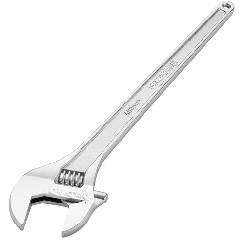 MAXPOWER 24 Adjustable Wrench 2.4 Jaw Opening Tapered Handle