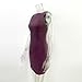 XLLAIS Sleeveless PU Faux Leather Sheath Dress Bodycon Mini Pencil Dress Grape X-Large
