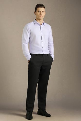 Image of Louis Philippe Men's Slim Fit Easy to Iron Everyday wear Premium Cotton Full Sleeve Solid Formal Shirt