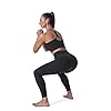 Sunzel Leggings for Women, High Waisted Yoga Pants, 4 Way Stretch, 7/8 Leggings with Pockets, Squat Proof, Buttery Soft for Workout (Medium, Black)
