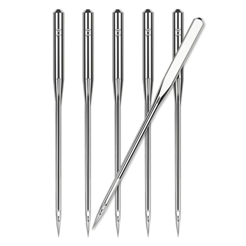 30 pièces d’aiguilles universelles taille 90/14 pour machine à coudre, aiguilles robustes pour machine à coudre pour broderie, cuir, jeans, compatibles...