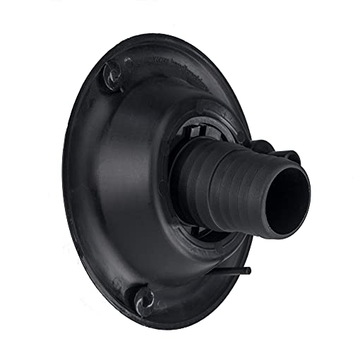 Image of RecPro RV Round Fresh Water Gravity Fill Hatch Inlet | RV Water Fill Hatch | Camper Water Inlet Hatch | Trailer Water Fill Hatch Inlet (Black, No Quick Fill)
