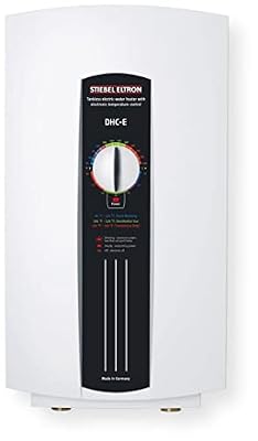 Stiebel Eltron 203671 DHC-E 8/10 Classic Series Tankless Electric Water Heater, Solid Copper Heating Chamber, Electronic Temperature Control for Single or Multi-point-of-use, Single Phase 50/60 Hz