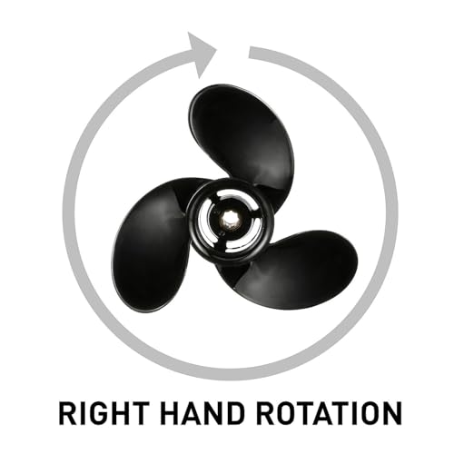 Image of Quicksilver Black Diamond 3-Blade Aluminum Propeller for Mercury and MerCruiser Engines