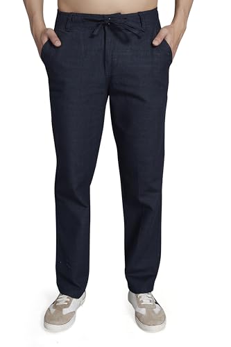 Image of DIVISIVE Men's Relaxed Fit Cotton Linen Blend Trousers