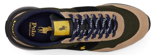 Image of POLO RALPH LAUREN Men's Train 89 Suede-Paneled Sneakers