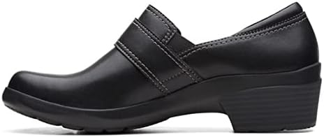 Clarks Women's Angie Poppy Mule, Black Leather, 8 | Image 4
