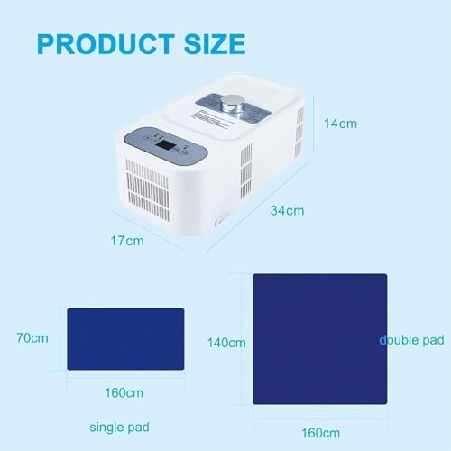 Colchón de refrigeración por agua eléctrica silenciosa de 130W con temporizador automático 7