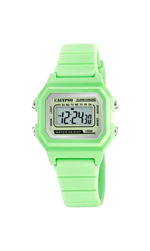 Montre digitale Calypso K5802 lisible la nuit avec alarme et calendrier complet