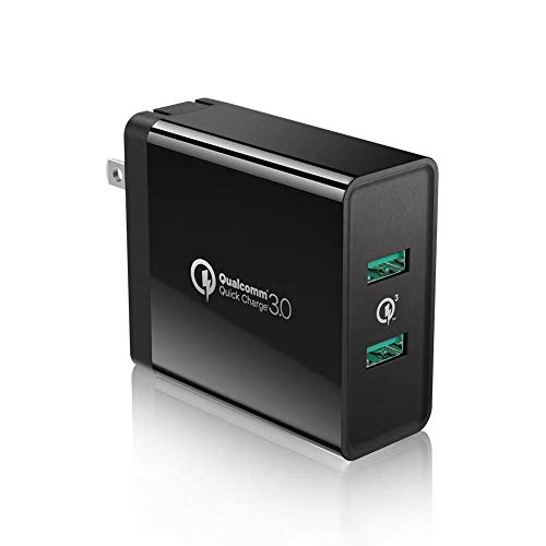 UGREEN Quick Charge 3.0 USB Wall Charger 36W Dual Port Qualcomm Fast Charger with Foldable Plug for Samsung Galaxy S9 S10 Plus S8 S7 S6, iPhone Xs Max X 8 7 6, iPad Pro Air Mini, LG V30 G7