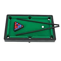 VBESTLIFE Mini-Billardtisch, Interaktive Simulation, Miniatur-Billard-Pool-Spielset aus Kunststoff für Desktop-Dekoration, Ornament
