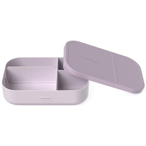 Bentgo® Modern Tray with Matte Lid - Reusable, BPA-Free, Meal Prep Containers for Adults with Removable Divider - 3 or 4 Compartments for Healthy Portioned Meals At Home & On the Go (Orchid)