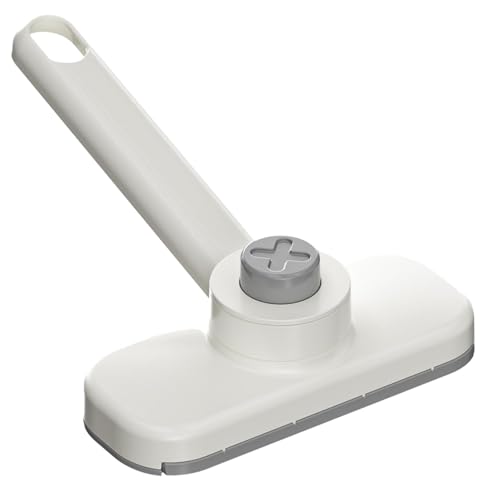 Fregona de sujeción – Pequeña fregona reutilizable | Pequeña fregona portátil de acero inoxidable | Fregona ligera para limpieza, fregona giratoria, pequeña mopa plana para el polvo para la cocina
