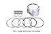 TOMEI Forged Piston Set (85.50mm bore, 34.70mm Compression Height) Compatible with Mitsubishi 4G63 (Evo 1-9, Eclipse) - Standard Stroke/Rebuild Application