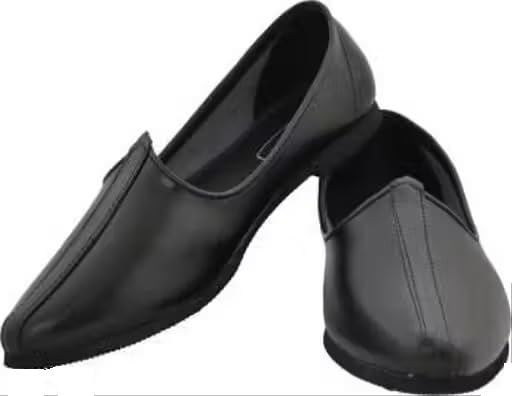 Men's Traditional Jutti Slip-On Shoes, Elite Men Mojaris and Juttis Round Toe Embellished-picture-12