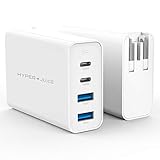 HyperJuice 100W GaN 窒化ガリウム パソコン充電器 4ポート USB 急速充電器 PD3.0 QC3.0 トラベルタイプ 100W 充電器 互換性があり MacBook Pro Air 対応 iPad Pro iPhone Type-C ラップトップ スマホ