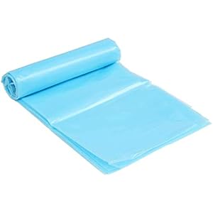 Baogu Blue HDPE 20S 0,15 mm versterkte vijverfolie voor tuinvijver zwembaden UV-bestendig scheurvast milieuvriendelijk (4×3,5m)