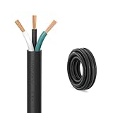 FIRMERST 10 Gauge 3 Conductor Power Cable SJTW 300V Pure Copper Wire 10 Feet