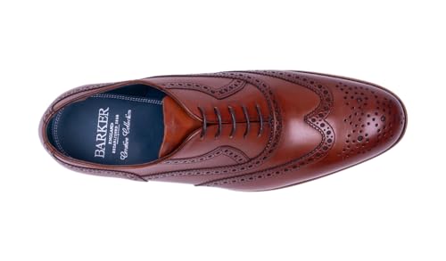 Image of BARKER Bladen Men's Handmade Leather Brogue Oxford Dress Shoes - Premium Formal Footwear for Men
