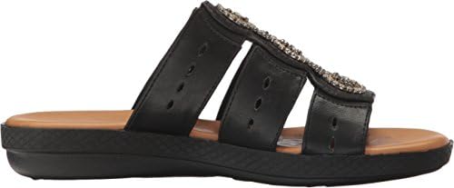 Easy Street Women's Nori Flat Sandal, Black, 6 2W US | Image 5