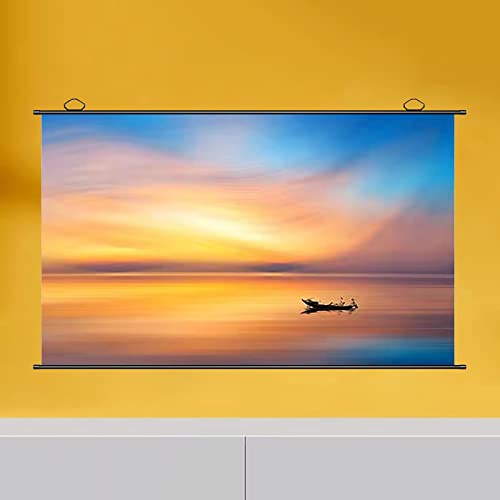 Pantalla Manual de Proyección 100" 4:3 para Home Theater