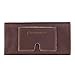 Plinrise Vintage Leather Long Metal Button Wallet, 5.5