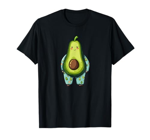 Funny Sleepy Avocado in Pajama Costume for Boys and Girls T-Shirt