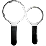 Wasserfilterschlüssel, 2 Stück, 45# Stahl, verstellbarer Schraubenschlüsselsatz, robustes Werkzeug zum Entfernen von Umkehrosmoseanlagen, Haushalts- und kommerziellen Sanitärwartung