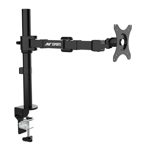 Ant Esports MA111 Pole Held Articulating Single Arm Desk Mount, Holds Screens up to 30” and up-to 10kg, Fully Adjustable Stand with C-Clamp Grommet Base,VESA,Swivel,Rotation,Tilt and Height Adjustment (B0CVLC89H5) Amazon Price History, Amazon Price Tracker