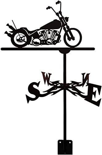 Girouette en métal Moto pour toit et extérieur de ferme