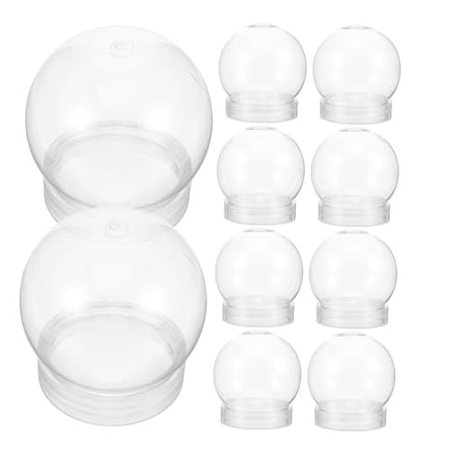 Bola de nieve para manualidades de plástico transparente con tapa de rosca de 150 ml VILLCASE 2